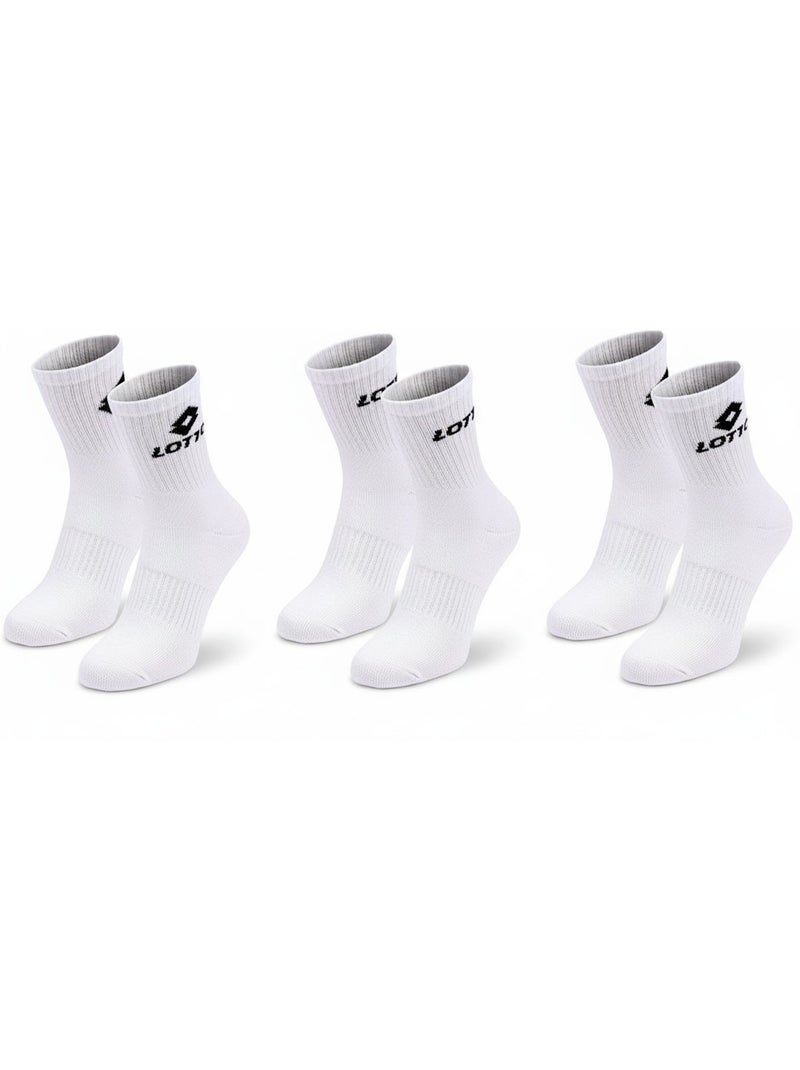 Calcetines SPORT LOTTO CREW - Pack de 6 Pares Blanco - Kiabi