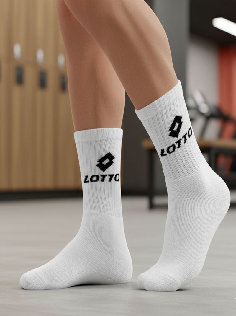 Calcetines SPORT LOTTO CREW - Pack de 9 Pares Blanco - Kiabi