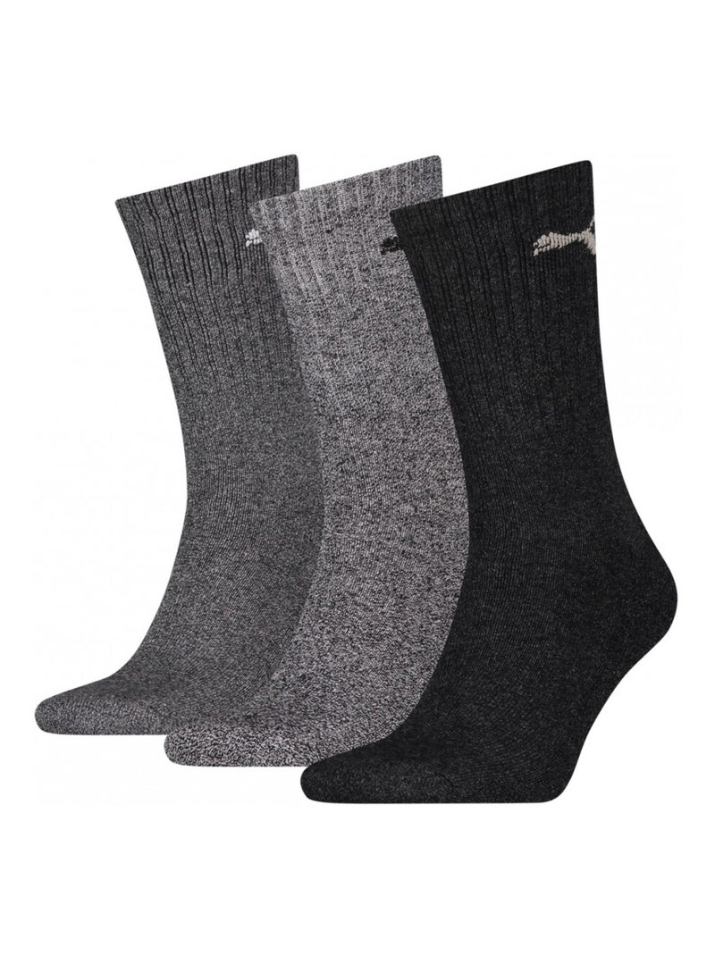 Calcetines Sport PUMA Tennis CREW - Pack de 3 Gris gris negro - Kiabi