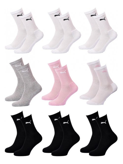 Calcetines Sport PUMA Tennis CREW JUNIOR - Pack de 9 - Kiabi Calcetines Sport PUMA Tennis CREW JUNIOR - Pack de 9 - Kiabi