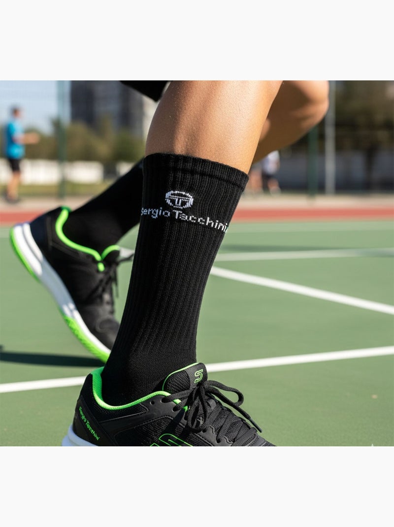 Calcetines SPORT SERGIO TACCHINI - Pack de 9 Pares Negro Blanco Negro - Kiabi