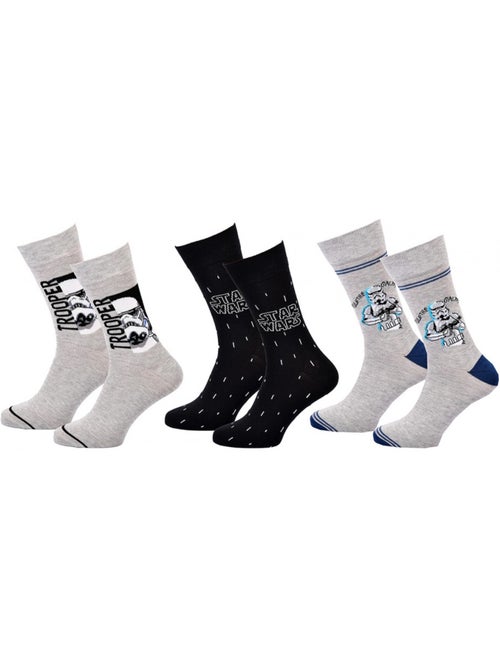 Calcetines Star Wars hombre - Pack de 3 - Kiabi