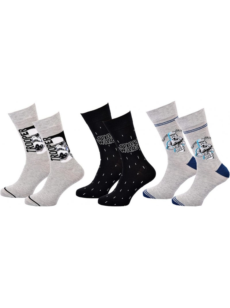 Calcetines Star Wars hombre - Pack de 3 Multicolor - Kiabi