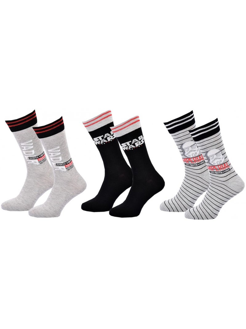 Calcetines Star Wars hombre - Pack de 3 Multicolor - Kiabi