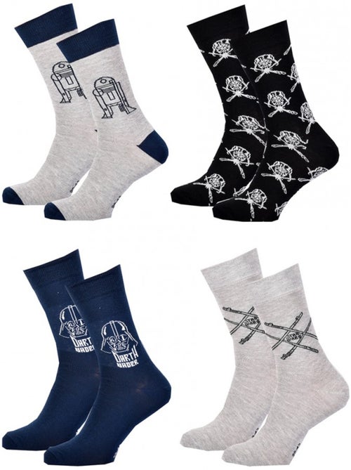 Calcetines Star Wars hombre - Pack de 4 - Kiabi