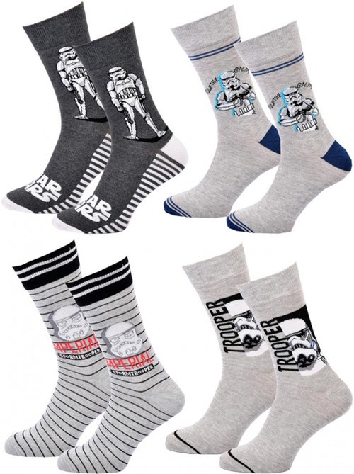 Calcetines Star Wars hombre - Pack de 4 - Kiabi
