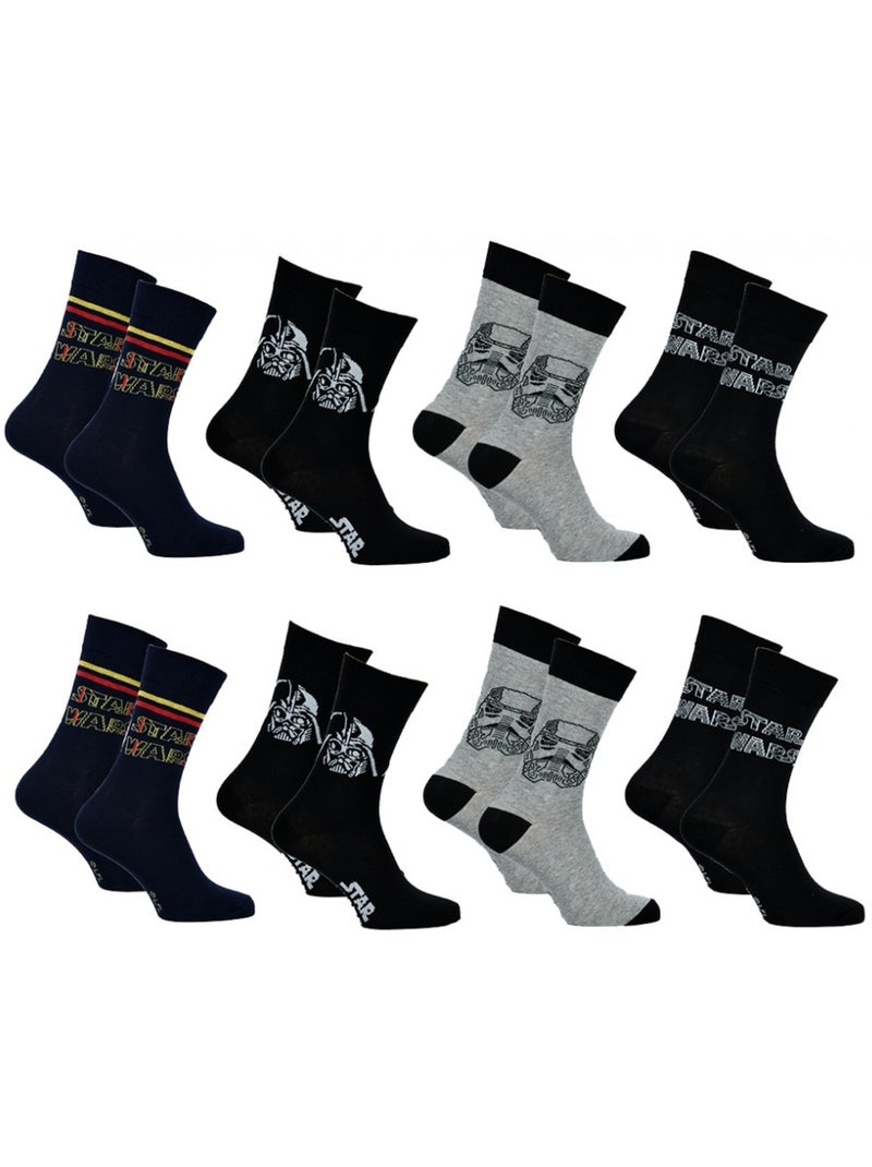 Calcetines Star Wars hombre - Pack de 8 Multicolor - Kiabi
