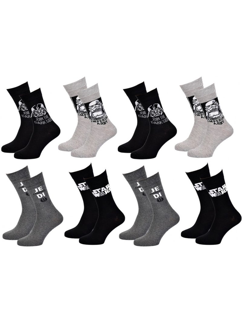 Calcetines Star Wars hombre - Pack de 8 Multicolor - Kiabi
