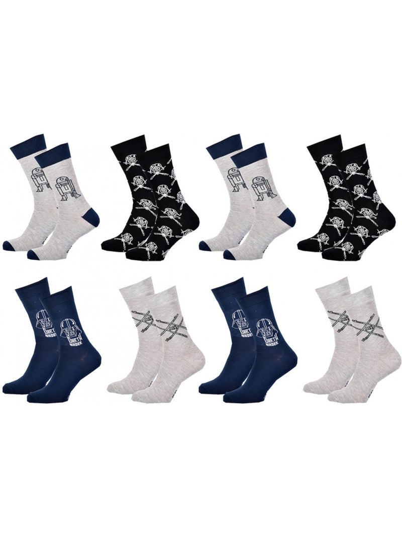 Calcetines Star Wars hombre - Pack de 8 Multicolor - Kiabi