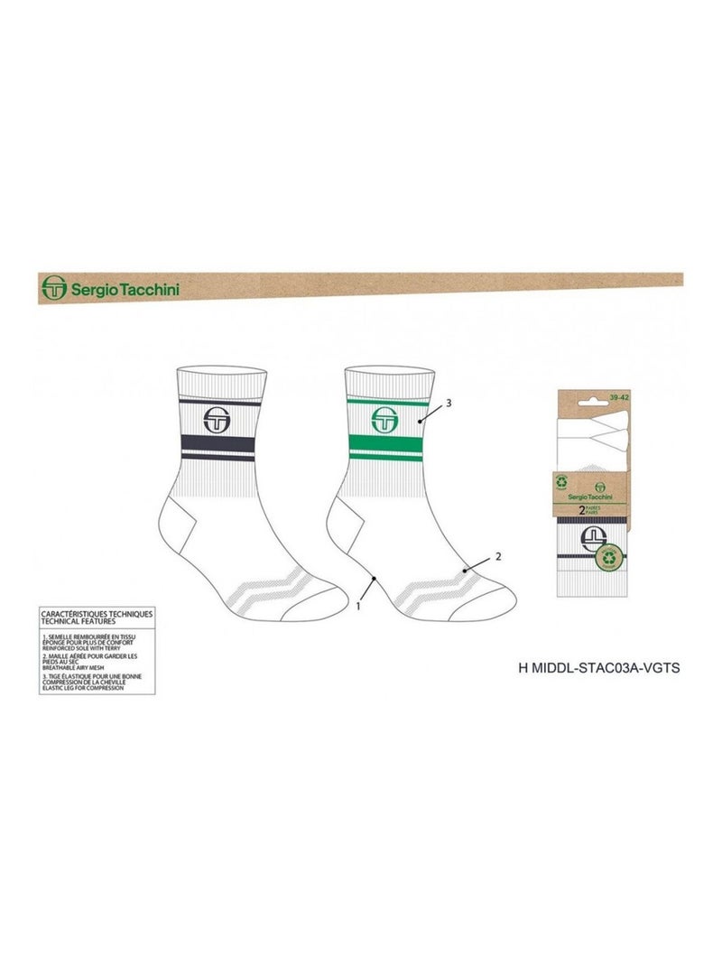 Calcetines TENNIS SERGIO TACCHINI Multicolor - Kiabi