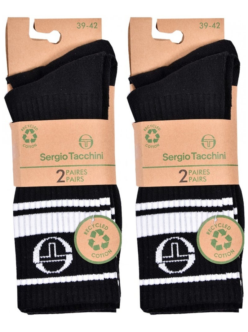 Calcetines TENNIS SERGIO TACCHINI Pack de 4 Pares Multicolor - Kiabi