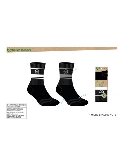 Calcetines TENNIS SERGIO TACCHINI Pack de 4 Pares - Kiabi