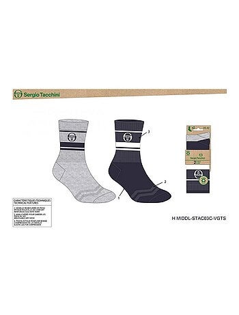 Calcetines TENNIS SERGIO TACCHINI Pack de 4 Pares