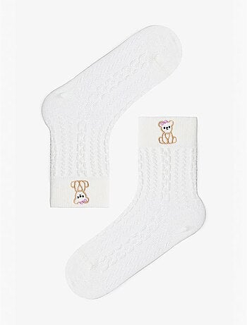 Calcetines tobilleros con estampado de osito marshmallow cutie penti