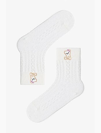 Calcetines tobilleros con estampado de osito marshmallow cutie penti