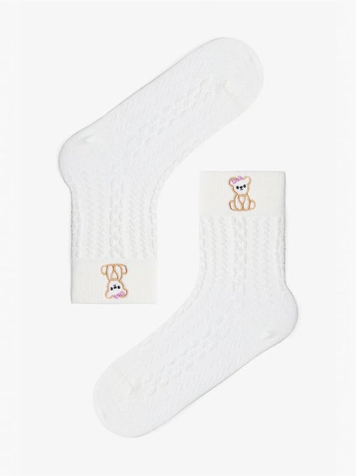 Calcetines tobilleros con estampado de osito marshmallow cutie penti - Kiabi Calcetines tobilleros con estampado de osito marshmallow cutie penti - Kiabi