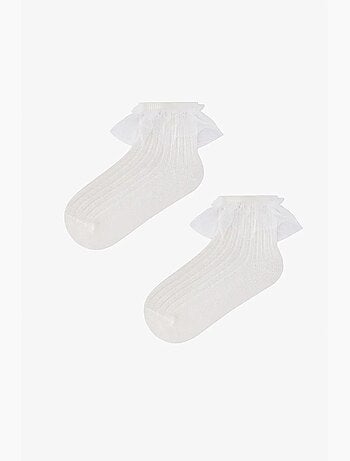 Calcetines tobilleros con volantes penti