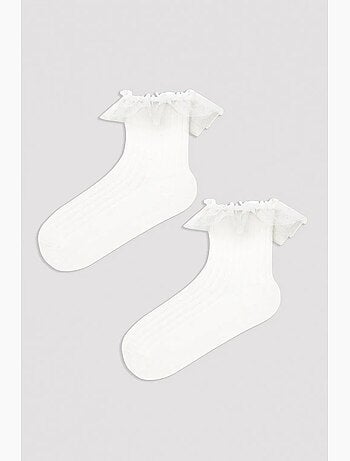 Calcetines tobilleros con volantes penti
