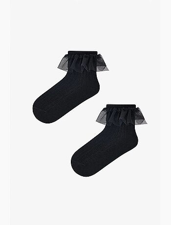 Calcetines tobilleros con volantes penti