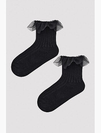Calcetines tobilleros con volantes penti
