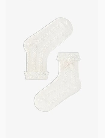 Calcetines tobilleros de encaje penti