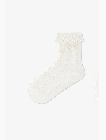 Calcetines tobilleros de encaje penti