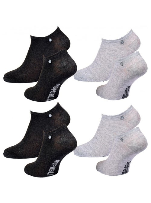 Calcetines tobilleros mujer NO PUBLIK - Pack de 4 - Kiabi Calcetines tobilleros mujer NO PUBLIK - Pack de 4 - Kiabi
