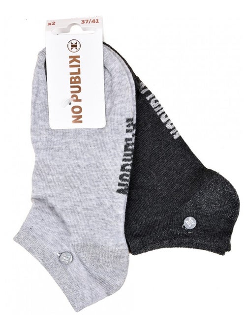 Calcetines tobilleros mujer NO PUBLIK - Pack de 4 - Kiabi Calcetines tobilleros mujer NO PUBLIK - Pack de 4 - Kiabi