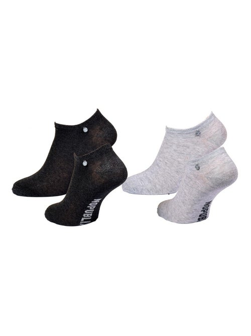 Calcetines tobilleros mujer NO PUBLIK - Pack de 4 - Kiabi Calcetines tobilleros mujer NO PUBLIK - Pack de 4 - Kiabi