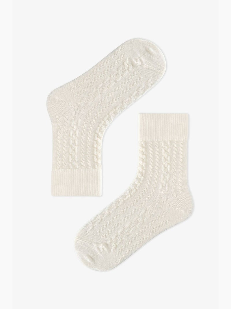 Calcetines tobilleros par marsmelov cutie bear niña penti Blanco roto - Kiabi