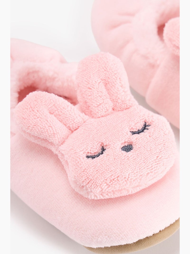 Bunnie Rosa Calcetines zapatilla con estampado sleepy bunny unicorn para niña penti ...