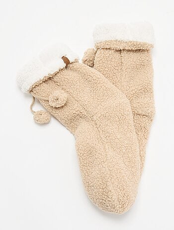 Calcetines zapatilla forrados