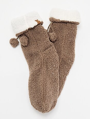 Calcetines zapatilla forrados