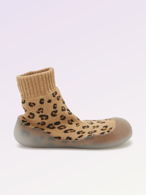 Calcetines zapatillas de motricidad 3 'primeros pasos' - Kitchoun - Kiabi