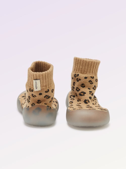 Calcetines zapatillas de motricidad 3 'primeros pasos' - Kitchoun - Kiabi