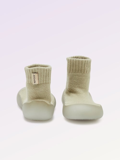 Calcetines zapatillas de motricidad 3 'primeros pasos' - Kitchoun - Kiabi