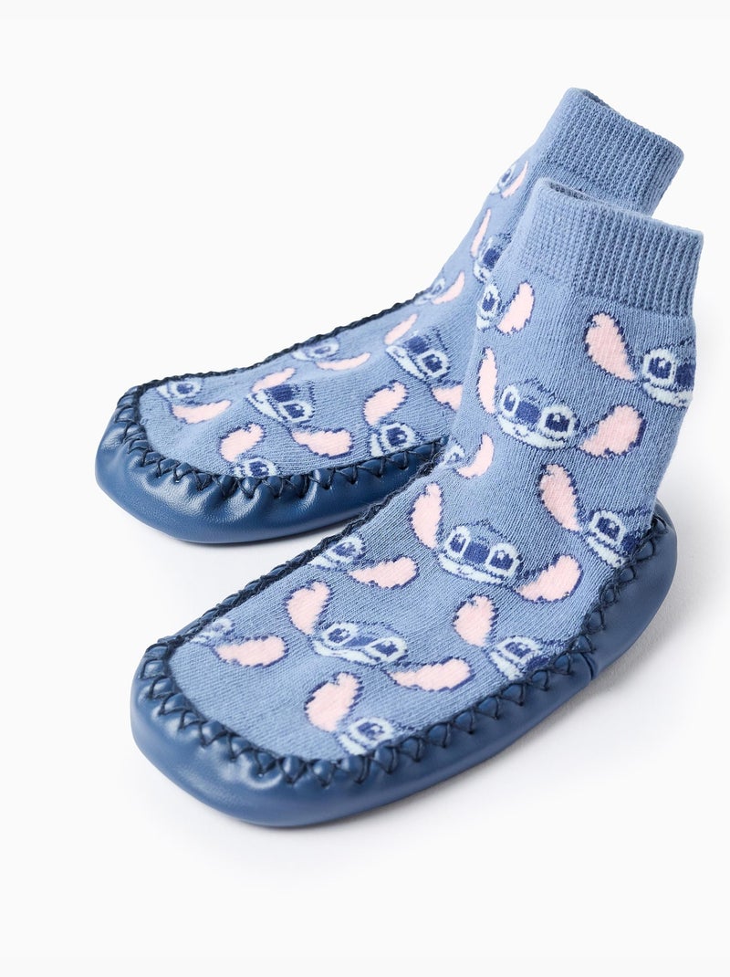 Calcetines-zapatillas stitch Azul claro - Kiabi