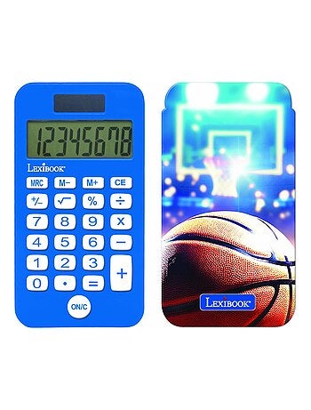 Calculadora de baloncesto de 8 dígitos con tapa de protección