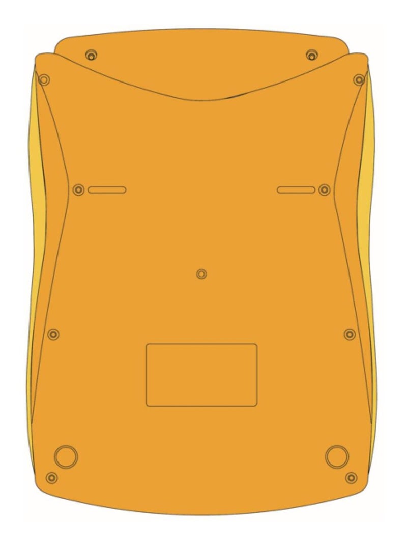 Calculadora de bolsillo amarilla de 10 dígitos con ángulo de pantalla ajustable y acabado de goma Amarillo - Kiabi