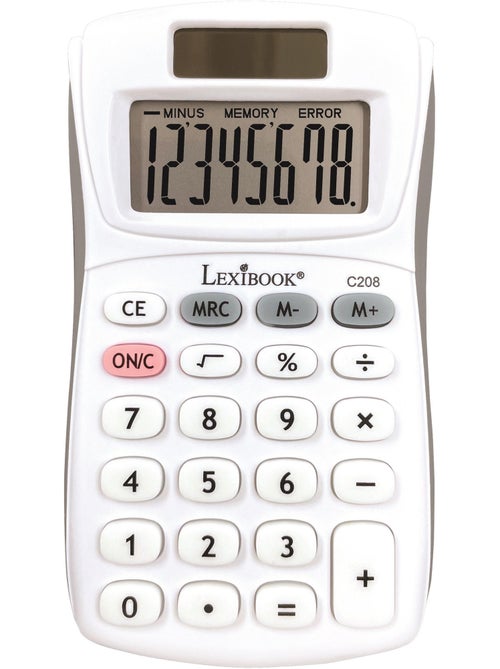 Calculadora de bolsillo de 8 d?gitos con acabado de goma - Kiabi