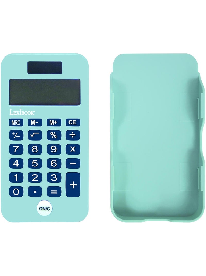 Calculadora de bolsillo de 8 d?gitos Dinosaurio con funda protectora Azul - Kiabi