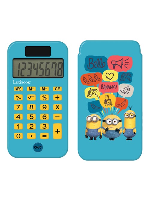 Calculadora de bolsillo de 8 d?gitos Minions con funda protectora - Kiabi