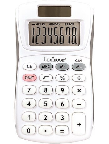 Calculadora de bolsillo de 8 dígitos con acabado de goma