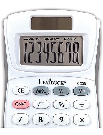 Calculadora de bolsillo de 8 dígitos con acabado de goma
