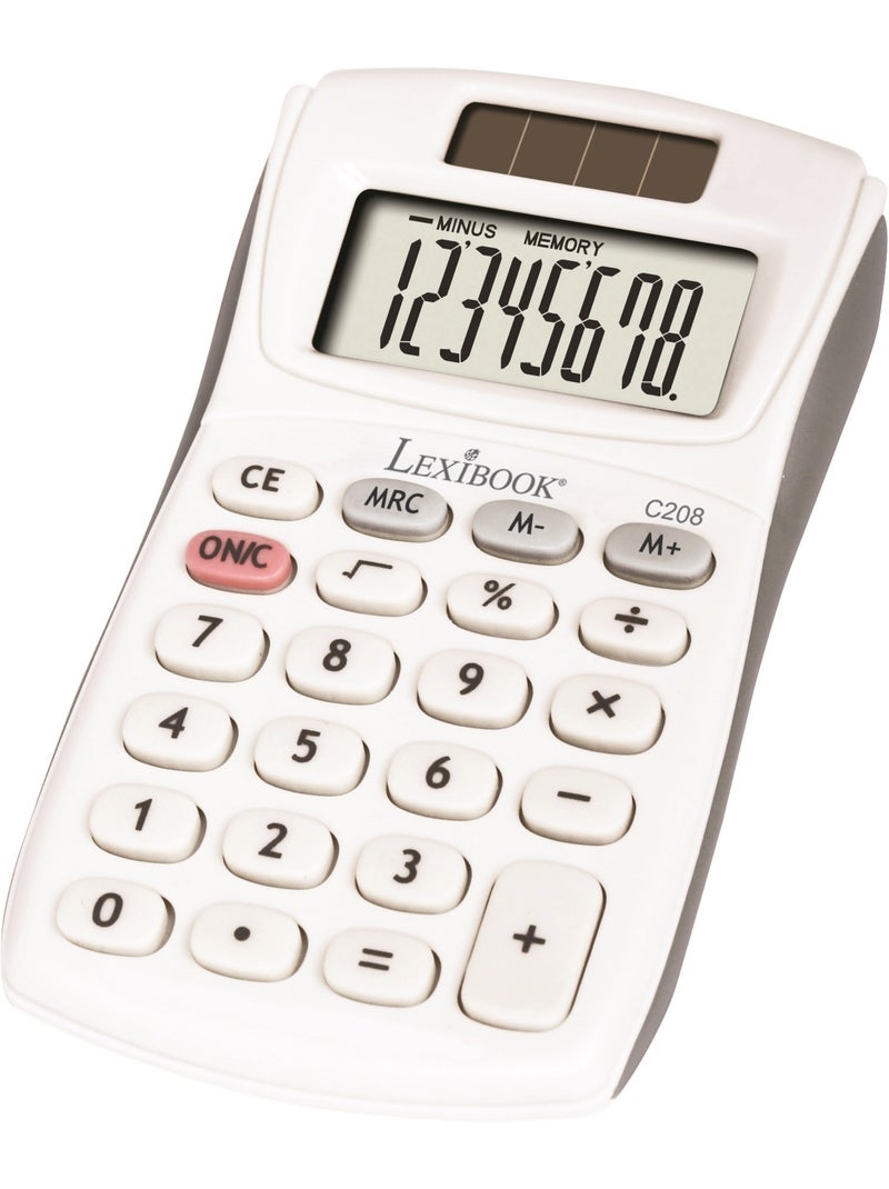 Calculadora de bolsillo de 8 dígitos con acabado de goma Blanco - Kiabi
