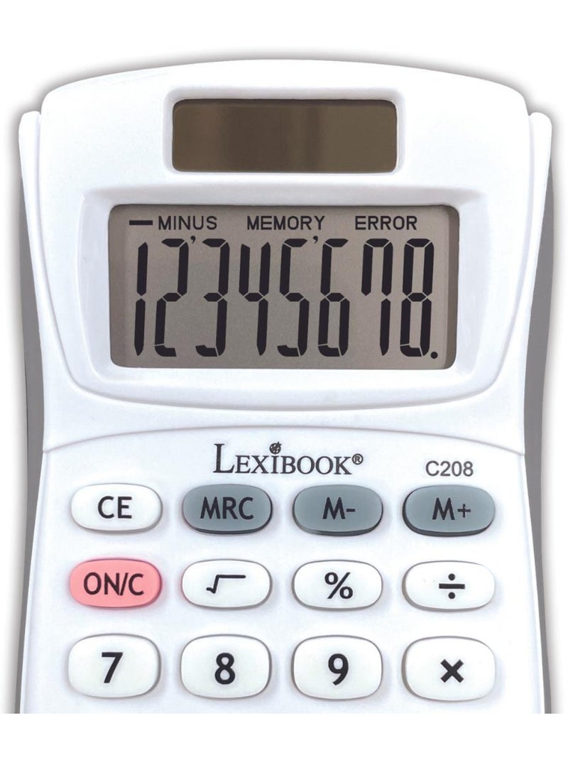 Calculadora de bolsillo de 8 dígitos con acabado de goma Blanco - Kiabi