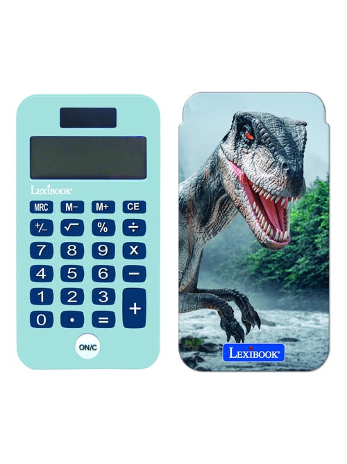 Calculadora de bolsillo de 8 dígitos Dinosaurio con funda protectora - Kiabi