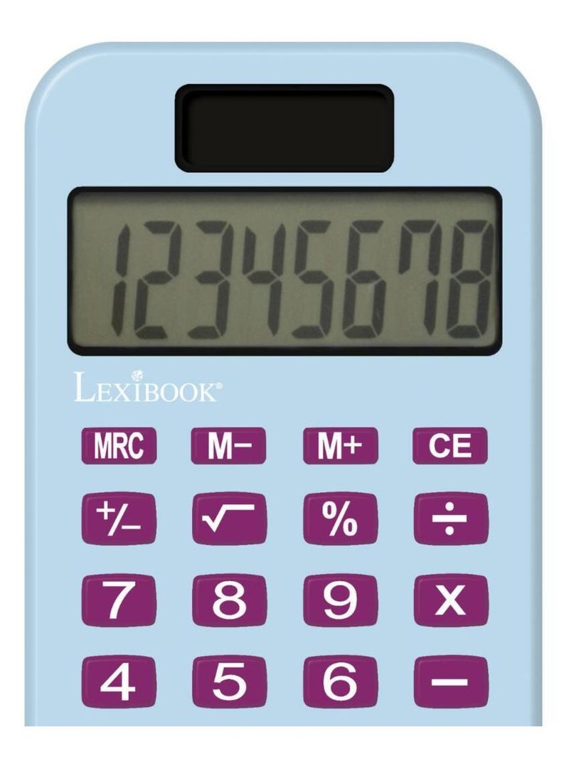 Calculadora de bolsillo Frozen de 8 d?gitos con funda protectora Azul - Kiabi