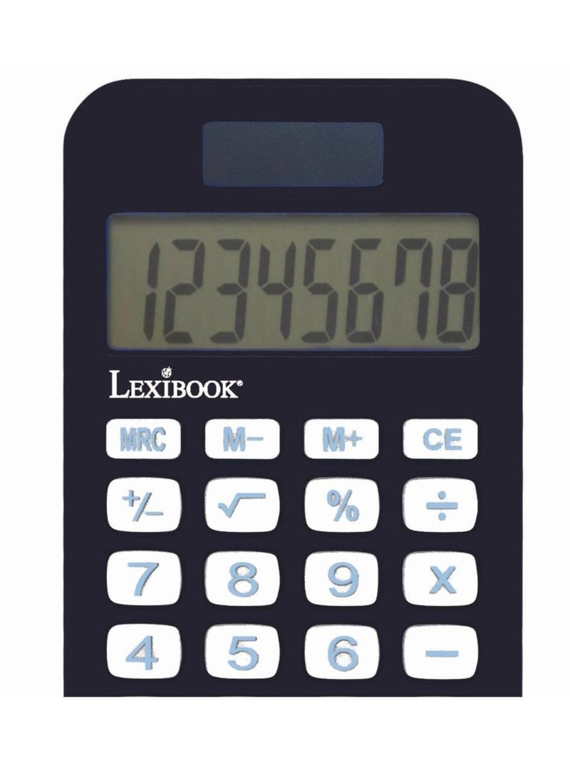 Calculadora de bolsillo Manga de 8 dígitos con funda protectora Negro - Kiabi