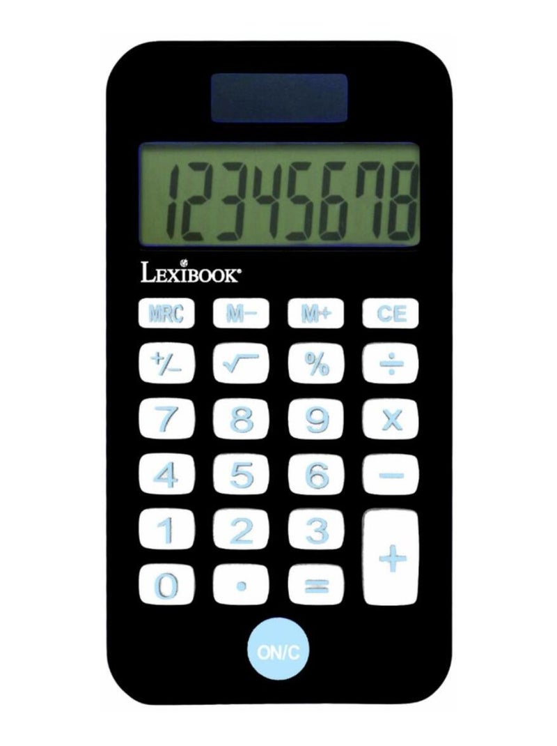 Calculadora de bolsillo Manga de 8 dígitos con funda protectora Negro - Kiabi